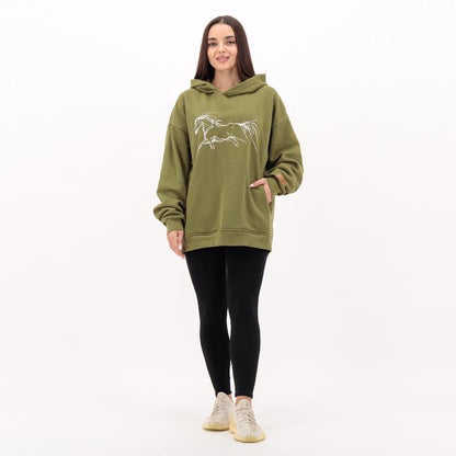 Olive Oversized Hoodie