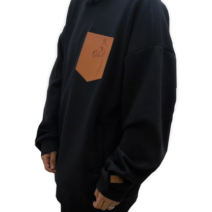 Black Oversized Hoodie