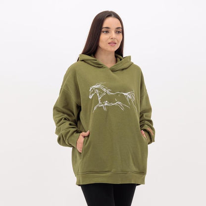 Olive Oversized Hoodie